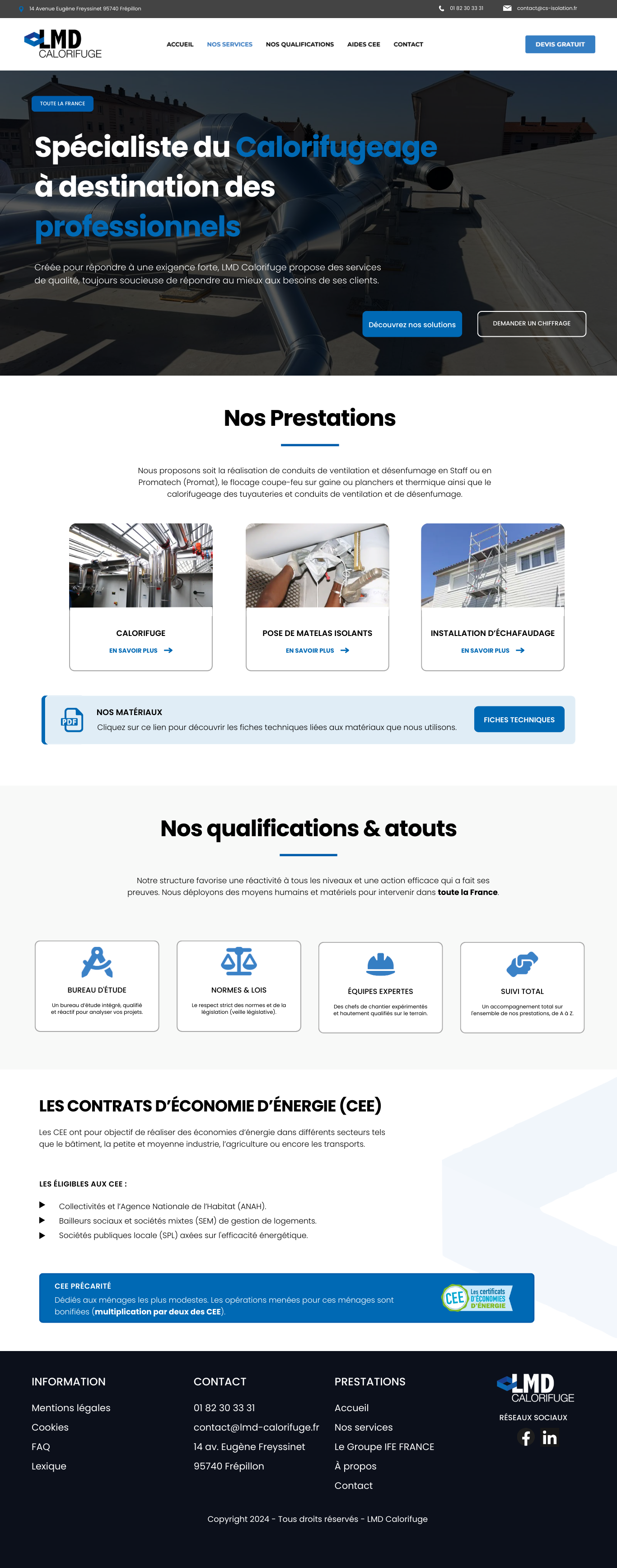 LMD Calorifuge Mockup